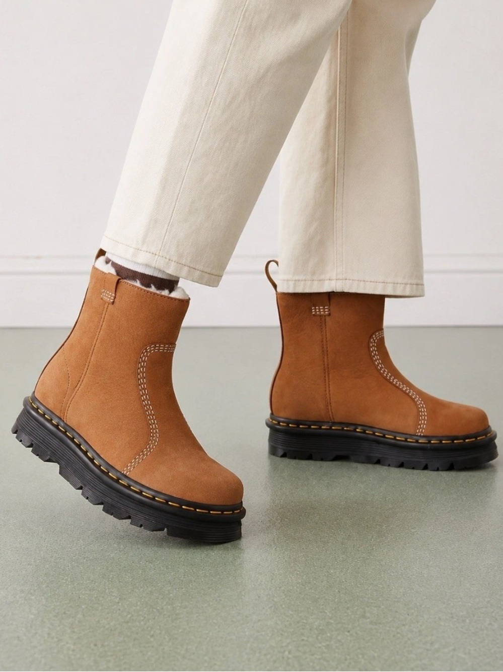 New Dr. Martens Zebzag Rigger Boots